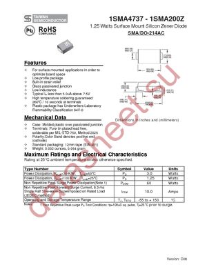 1SMA4742 datasheet  